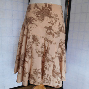 A.N.A. Floral Lined  Skirt Size 8P
